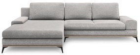 Divano letto angolare grigio chiaro, angolo sinistro Planet - Windsor &amp; Co Sofas