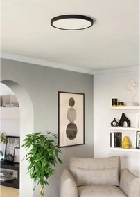 Eglo 901301-LED Plafoniera FUEVA LED/17W/230V 2700/4000/6500K Ø 38,9 cm nera