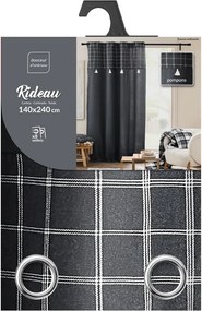 Tenda color antracite in misto cotone 140x240 cm Everest – douceur d'intérieur