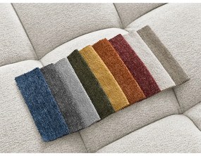 Divano angolare bianco allungabile e con contenitore (penisola a sinistra/a L) con rivestimento in ciniglia Everest – Bobochic Paris