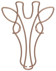 Appendiabiti da parete a forma di giraffa, larghezza 20 cm - Metaltex