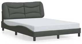 Giroletto Con Led Senza Materasso Grigio Scuro 120x200 Cm /