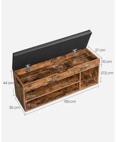 Scarpiera VOREN marrone/nera
