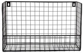 Mensola nera in acciaio 40 cm Reja – PT LIVING