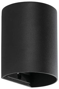 FARO 40523 - Applique SOLE 1xGU10/8W/230V nero arrotondato