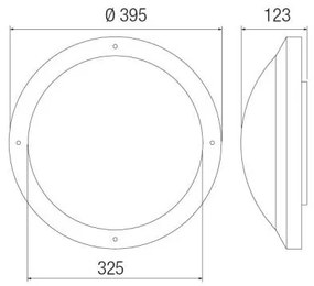 Loop Led Ø39.5Cm Diffusore In Vetro Satinato 21.6W 4000°K