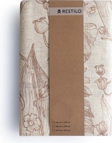 Tenda beige/marrone chiaro 135x250 cm Selvetia – Restilo