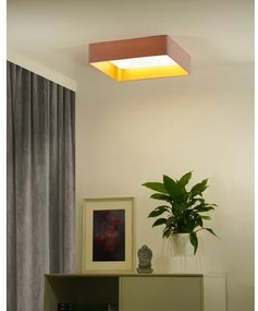 Brilagi-LED Plafoniera dimmerabile VELVET SQUARE LED/36W/230V Wi-Fi Tuya + telecomando rosa