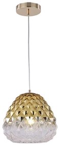 Klausen 111004 - Lampadario a sospensione con filo DIAMOND 1xE27/11W/230V oro