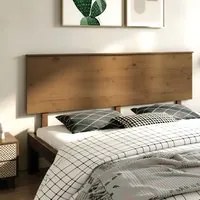 Testiera per Letto Miele 204x6x82,5cm in Legno Massello di Pino cod 9942