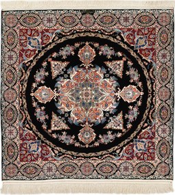 Isfahan Tappeto 150x150 (Iran) Annodato A Mano