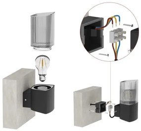 Applique da esterno LANA 1xE27/25W/230V IP54