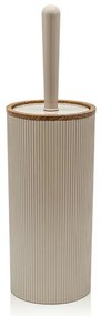 Portascopino wc Tortora dettagli effetto legno serie Blob