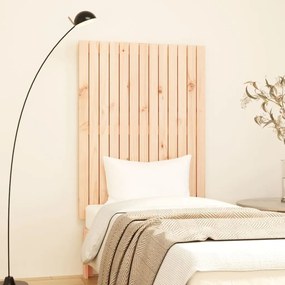 Testiera Da Parete 82,5x3x110 Cm İn Legno Massello Di Pino /