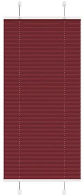 Tenda Plissettata Rosso Bordeaux 60x100 Cm Larghezza Tessuto /