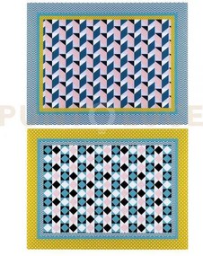 Tovaglietta rigida disegno modern set da 2