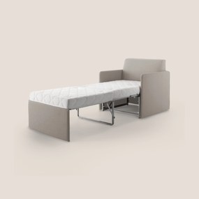 DAG Poltrona letto singolo salvaspazio in TESSUTO impermeabile T13 panna