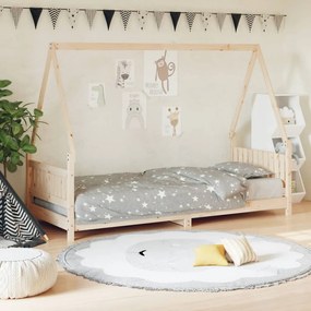 Giroletto Per Bambini 80x200 Cm İn Legno Massello Di Pino /