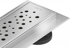 Mexen Flat 360° M12 scarico lineare rotante 70 cm, inox - 1021070-40