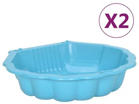 Sabbiere 2 Pz Blu 77x87x21 Cm İn Plastica /