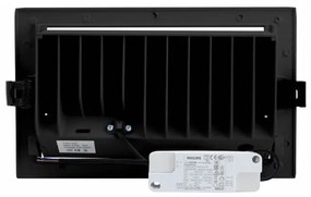 Faro LED da Incasso 44W, Foro 210x130, Nero con driver Philips Colore  Bianco Naturale 4.000K