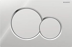 Geberit 115.770.KA.5 - Pulsante di scarico Sigma01 Round 24,6x16,4 cm cromato