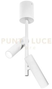 Gfa1454c- faretto spot orientabile 2 luci attacco led 3000k 1066lm ...
