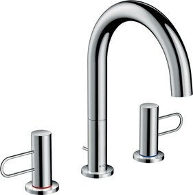 Rubinetteria 3 fori lavabo 160 con maniglie a staffa e tirante Cromo AXOR Uno 38054000 Hansgrohe