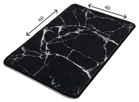Tappetino bagno MARBLE 40x60 cm nero