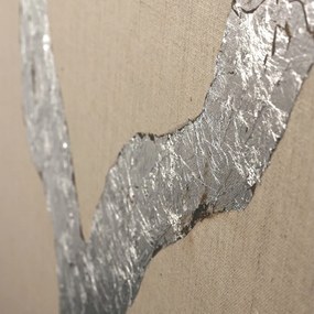 Quadro dipinto a mano 90x120 cm Wild Horizon Silver - Malerifabrikken