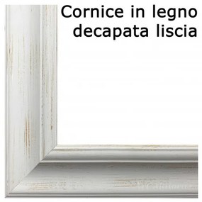 Art Maiora Capezzale con la famiglia in stile moderno "Amore Indelebile" 110x65 Cornice in legno decapata liscia