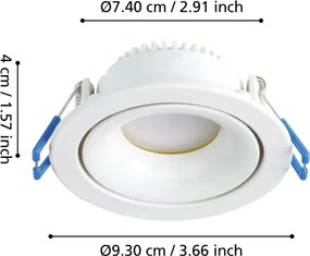 Eglo 901167 - Lampada da incasso LED dimmerabile ARENALS LED/4,9W/230V bianco