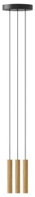 Lampada a sospensione a LED con paralume in legno ø 3 cm Chimes - UMAGE