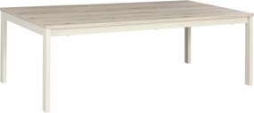 Tavolino Frost L1 in off white + rovere alpino – 120x60x40 cm