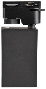 Faretto per sistema a binario SQUARE 1xGU10/10W/230V nero