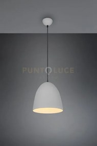 Tilda sospensione metallo cupola grigia d.25cm 1 luce attacco e27