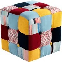 Pouf cubo colorato 35x35x35 cm Liam OresteLuchetta