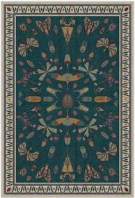 Tappeto a pelo corto lavabile Flutterby by Iris Apfel