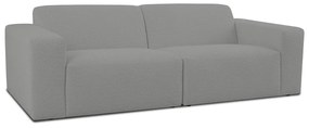Divano bouclé grigio 228 cm Roxy - Scandic