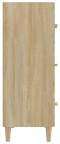 Credenza rovere sonoma 70x34x90 cm in legno multistrato