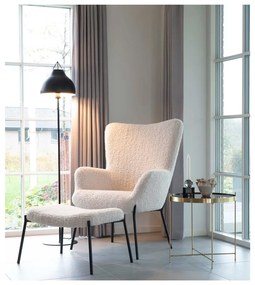 Pouf in pelliccia sintetica bianca Glasgow - House Nordic