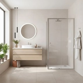 Cabina doccia Rea Primo Slide 100x80 Chrome