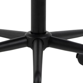 Sedia da ufficio grigia con superficie in velluto Brooke - Actona