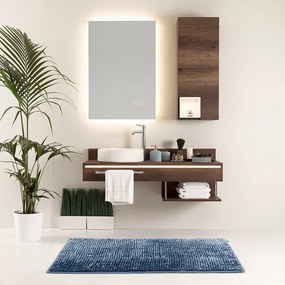 Set di 2 tappetini da bagno blu scuro Bati - AmeliaHome