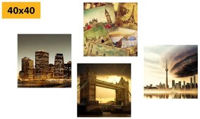 Set di quadri – Città misteriose