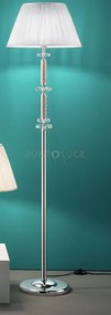 Piantana dido 1 luce cristallo e cromo attacco  e27 d.45cm