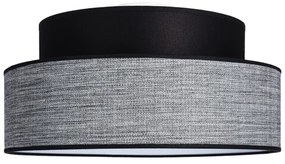 Plafoniera GRACE 1xE27/60W/230V diametro 40 cm nero/grigio