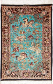 Ghom Tappeto persiano 100x140 (Iran) Annodato A Mano