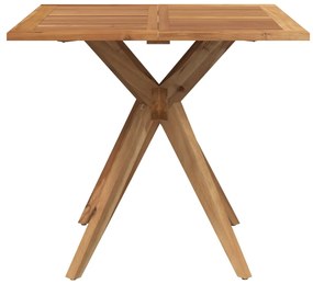 Set da pranzo per giardino 5 pz in legno massello di acacia