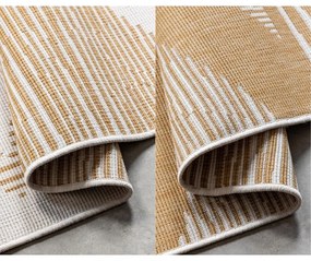 Tappeto da esterno giallo ocra e crema 80x150 cm Gemini - Elle Decoration